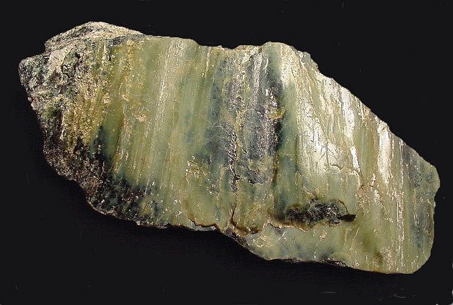 Serpentine - Striated - Various Shades Of Green
