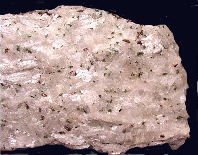 Skarn - With Wollastonite And Red Garnet