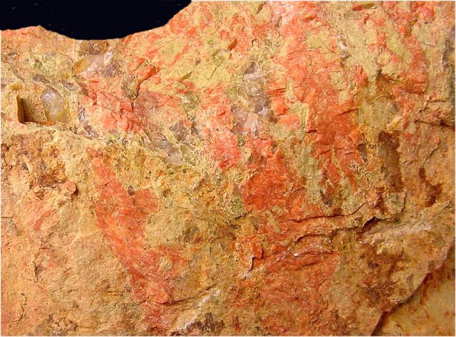 unakite with epidote and orthoclase close up